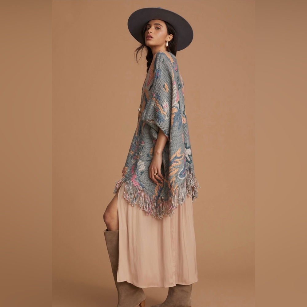 Anthropologie | Fringed Duster Cardigan